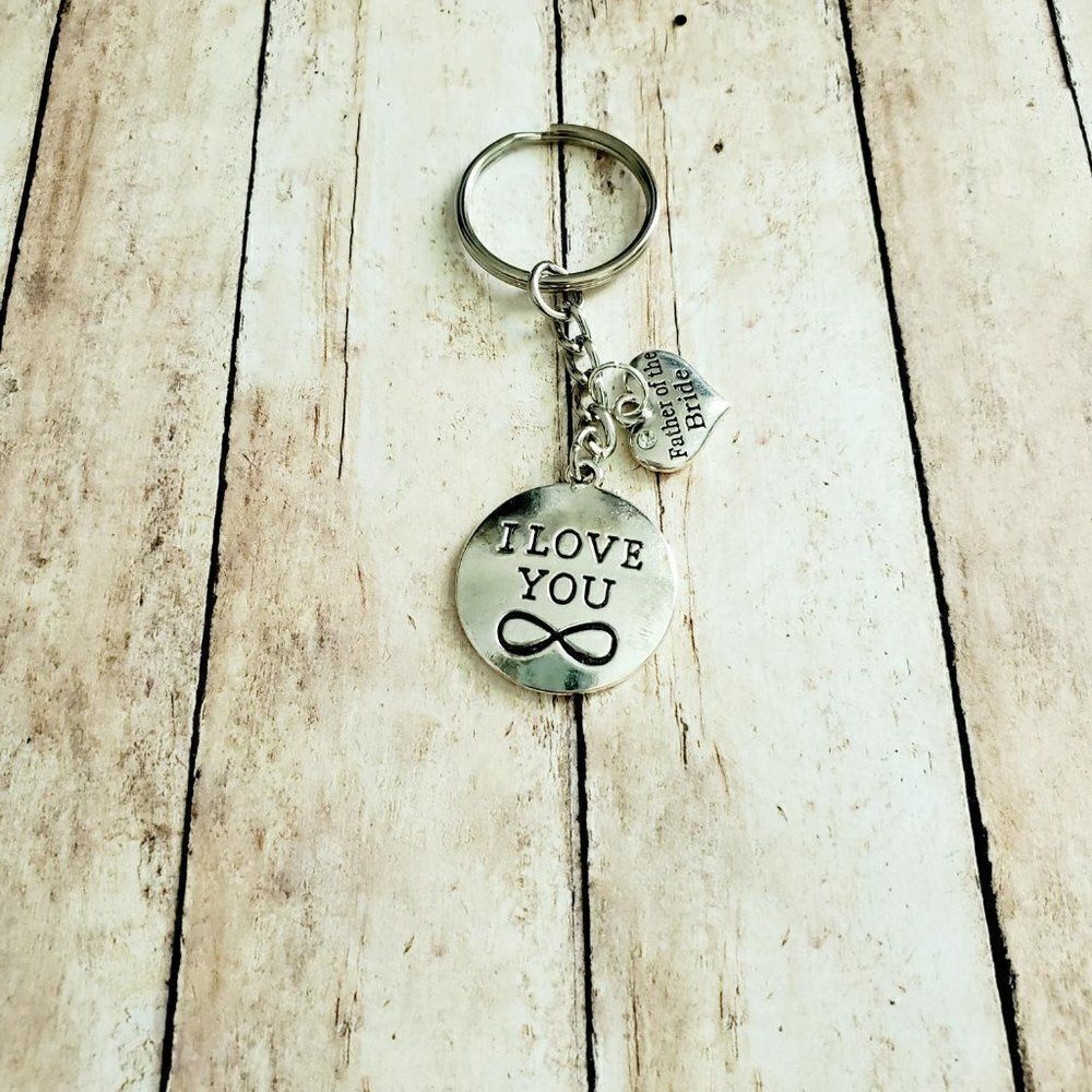 Father of the Bride Keychain, Wedding Keepsake Gift - Picture 9 of 10